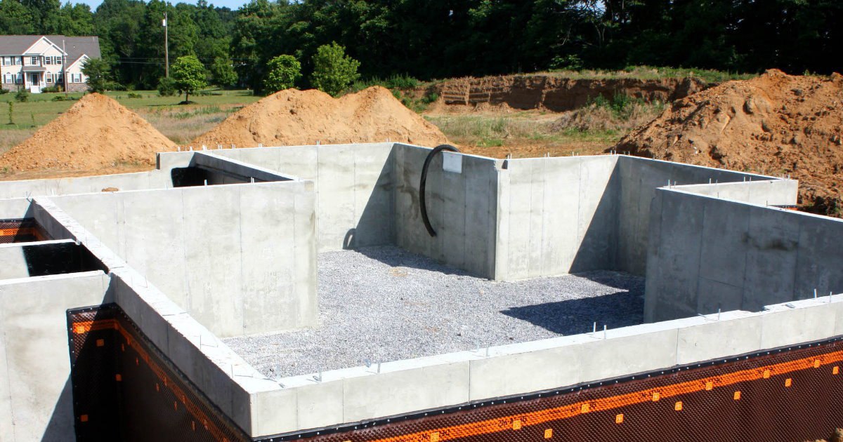 Заказать фундамент с подвалом Узловая. Заказать под ключ цена от 3600 руб/м3