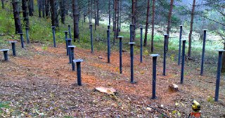 Свайный фундамент Узловая. Заказать под ключ цена от 2057 руб